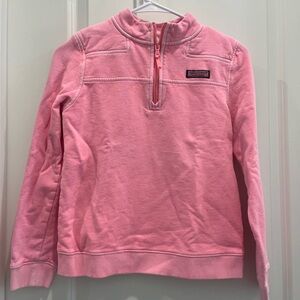 Vineyard Vines Light Pink/Orange Half-Zip Sweatshirt/Shep Shirt Kids Size L (14)